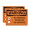 Signmission No Smoking No Eating No Drinking OSHA Warning Sign, Plastic, 10in W x 7in L, 2PK OS-2PACK-WS-P-710-L-12712 - alternate 1